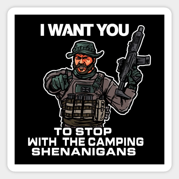 Camping Shenanigans Magnet by AndreusD